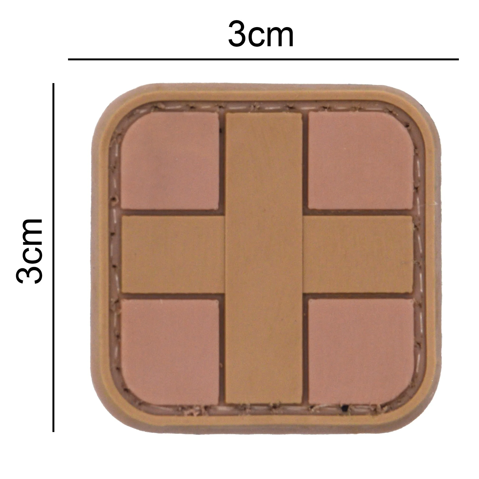 Medic Cross Patch Tan (Small)