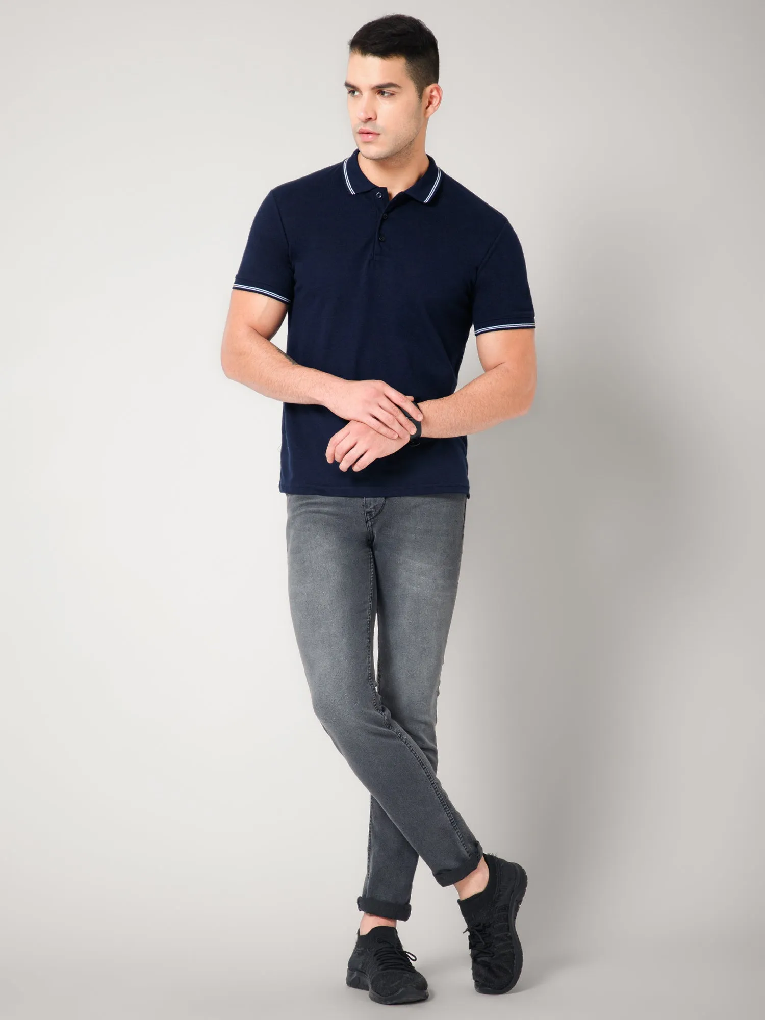 Navy Polo T-shirt