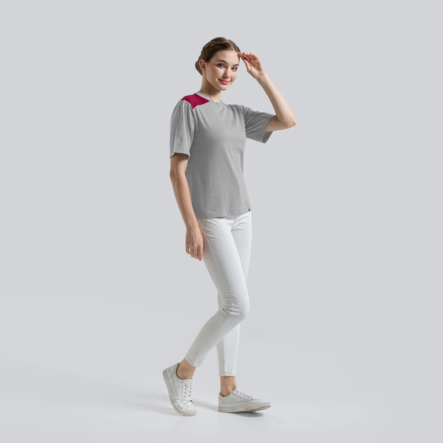 Noore Essentials - Ruby Top