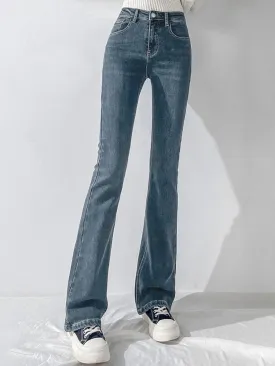 Ombre Pocket Button Front Jeans