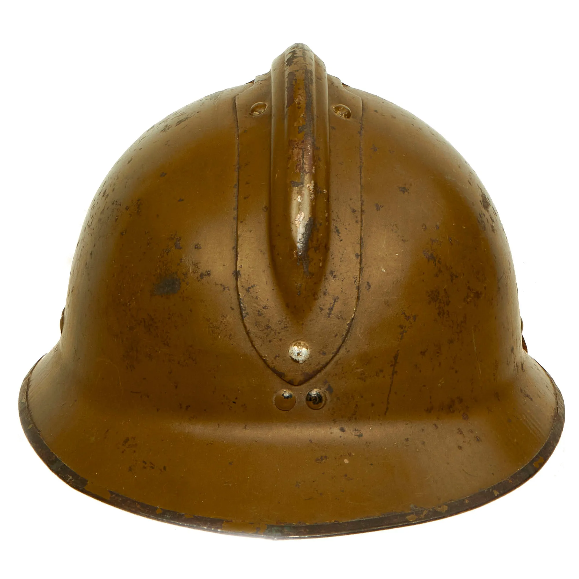 Original Thailand WWII French Model 1926 Adrian Helmet With Siam Badge - Complete