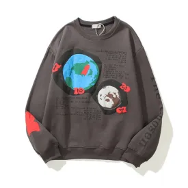 Patchwork Print Urban Sweatshirt