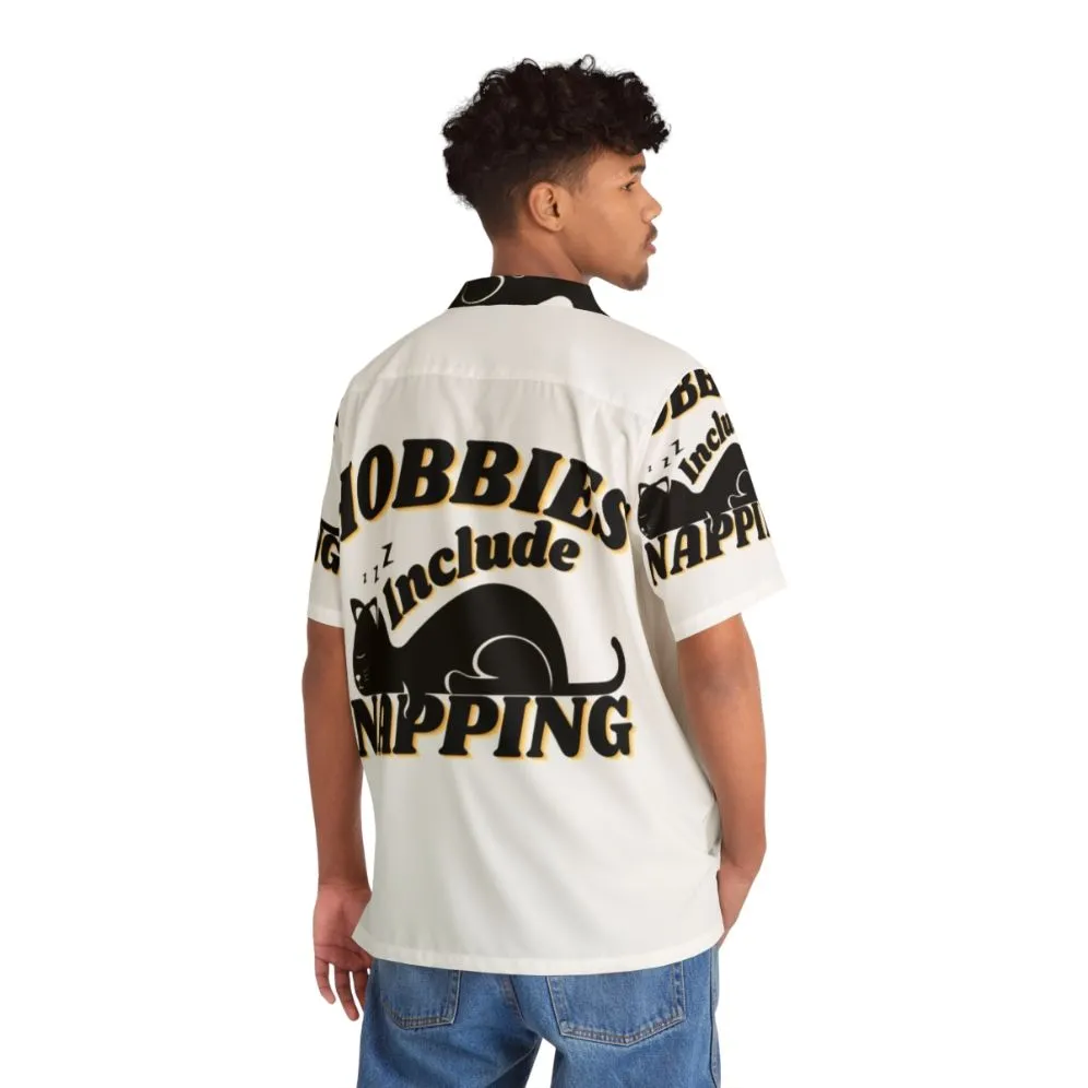 "Hobbies Include Napping" Funny Hawaiian Shirt for Men & Women