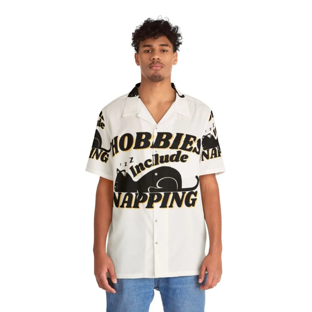 "Hobbies Include Napping" Funny Hawaiian Shirt for Men & Women