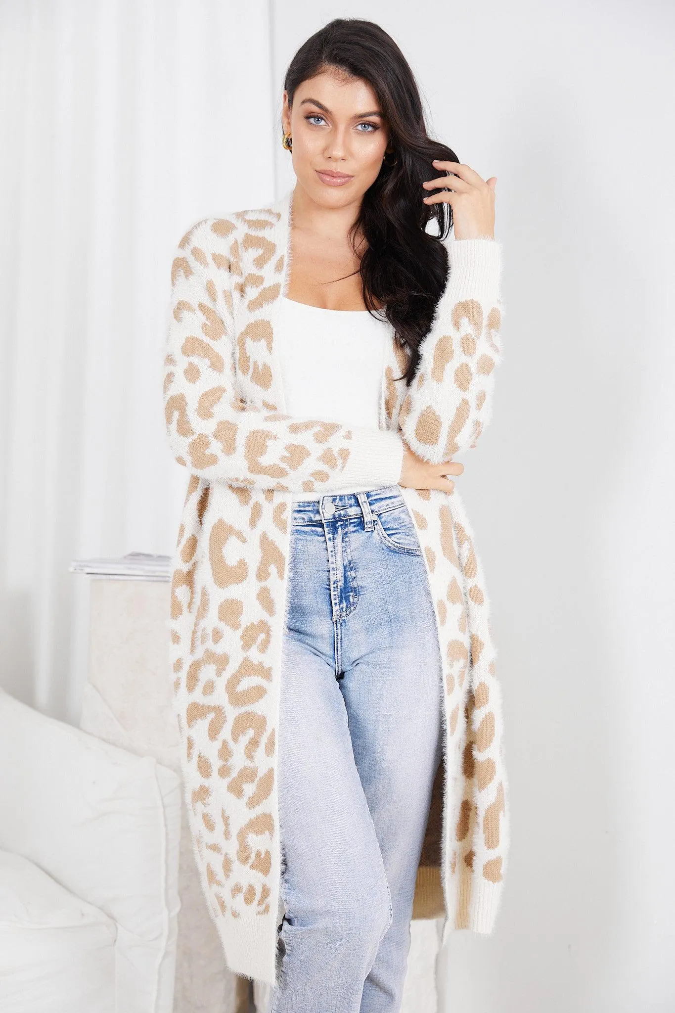 Risatta Cardigan - Cream Print