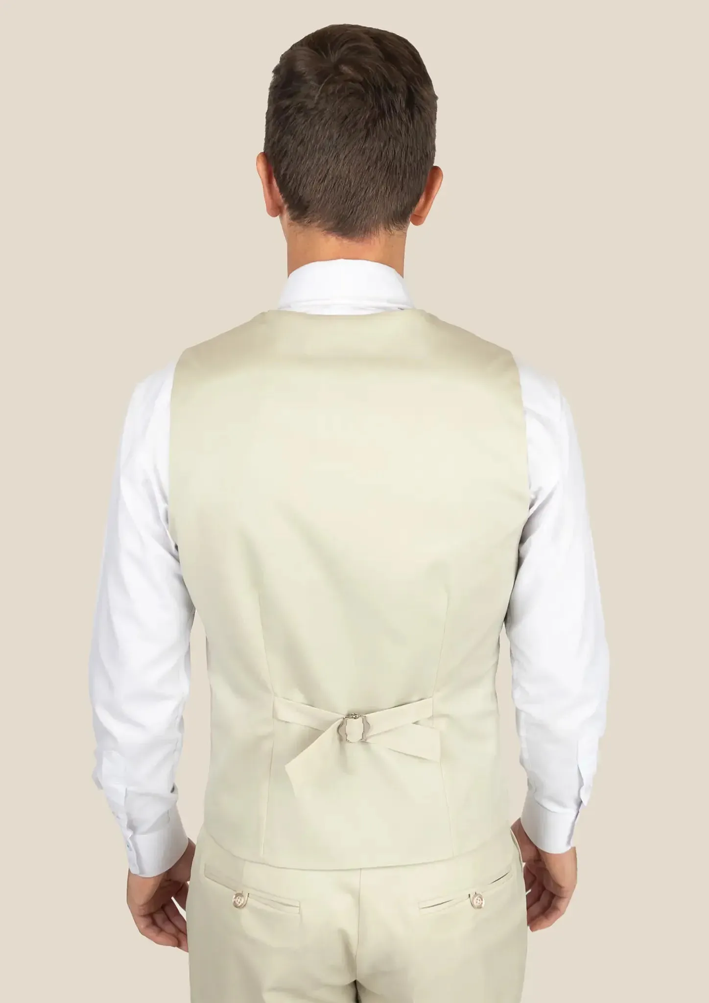 Siena Ivory Twill Vest