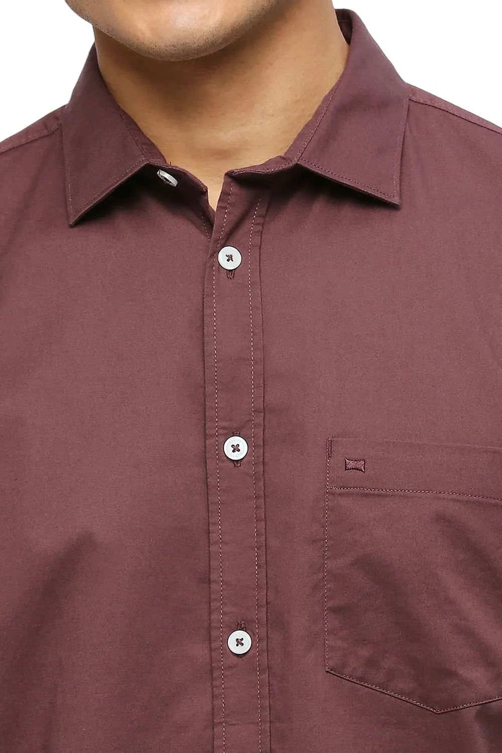 Slim Fit Cotton Stretch Twill Shirt