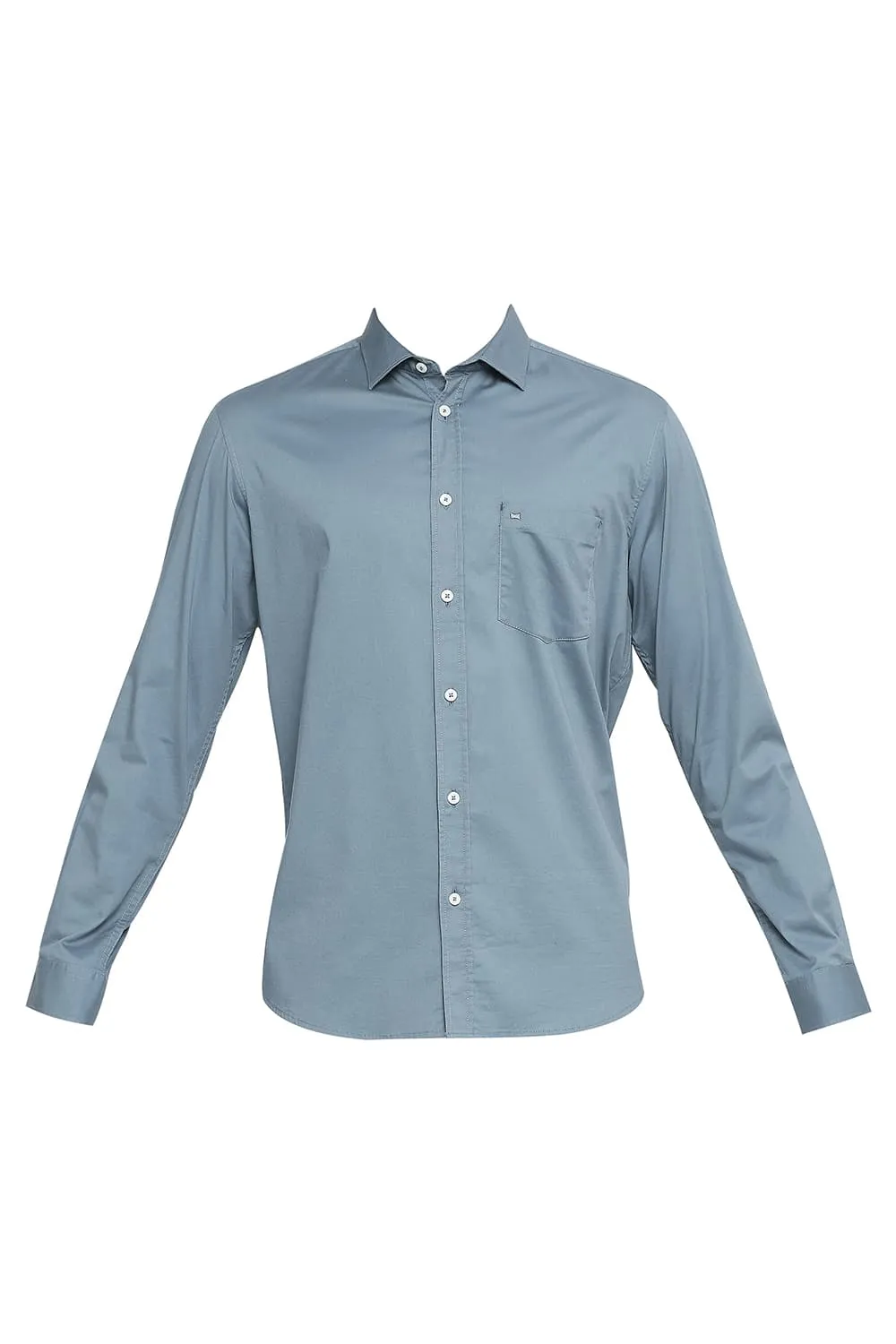 Slim Fit Cotton Stretch Twill Shirt