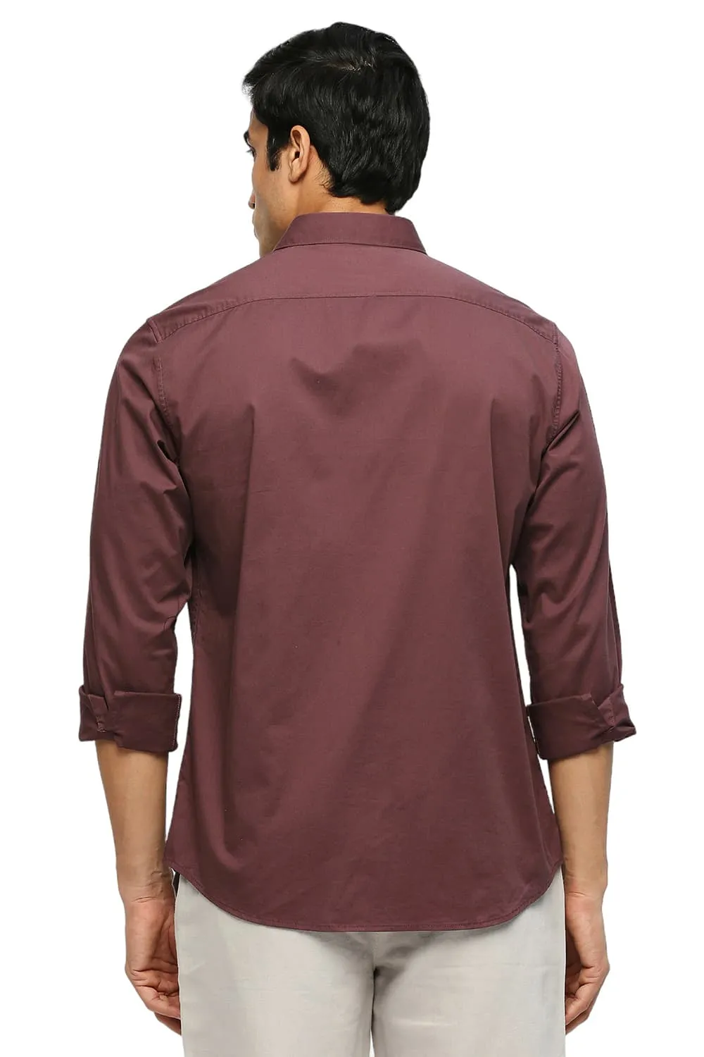 Slim Fit Cotton Stretch Twill Shirt