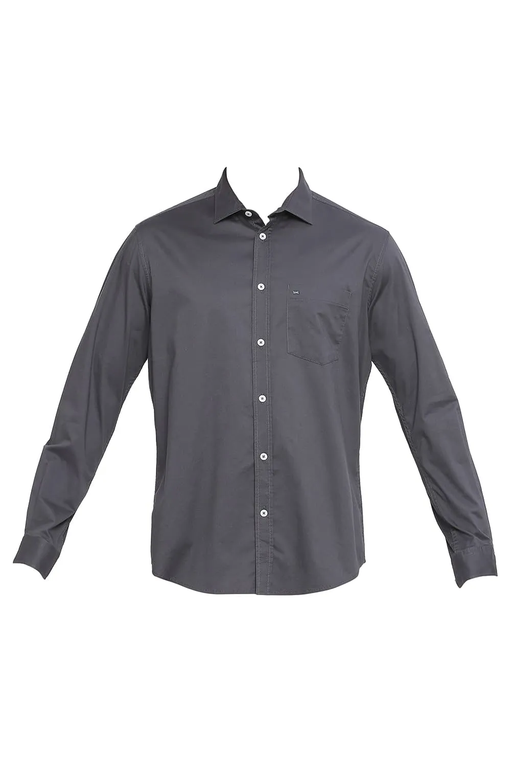 Slim Fit Cotton Stretch Twill Shirt