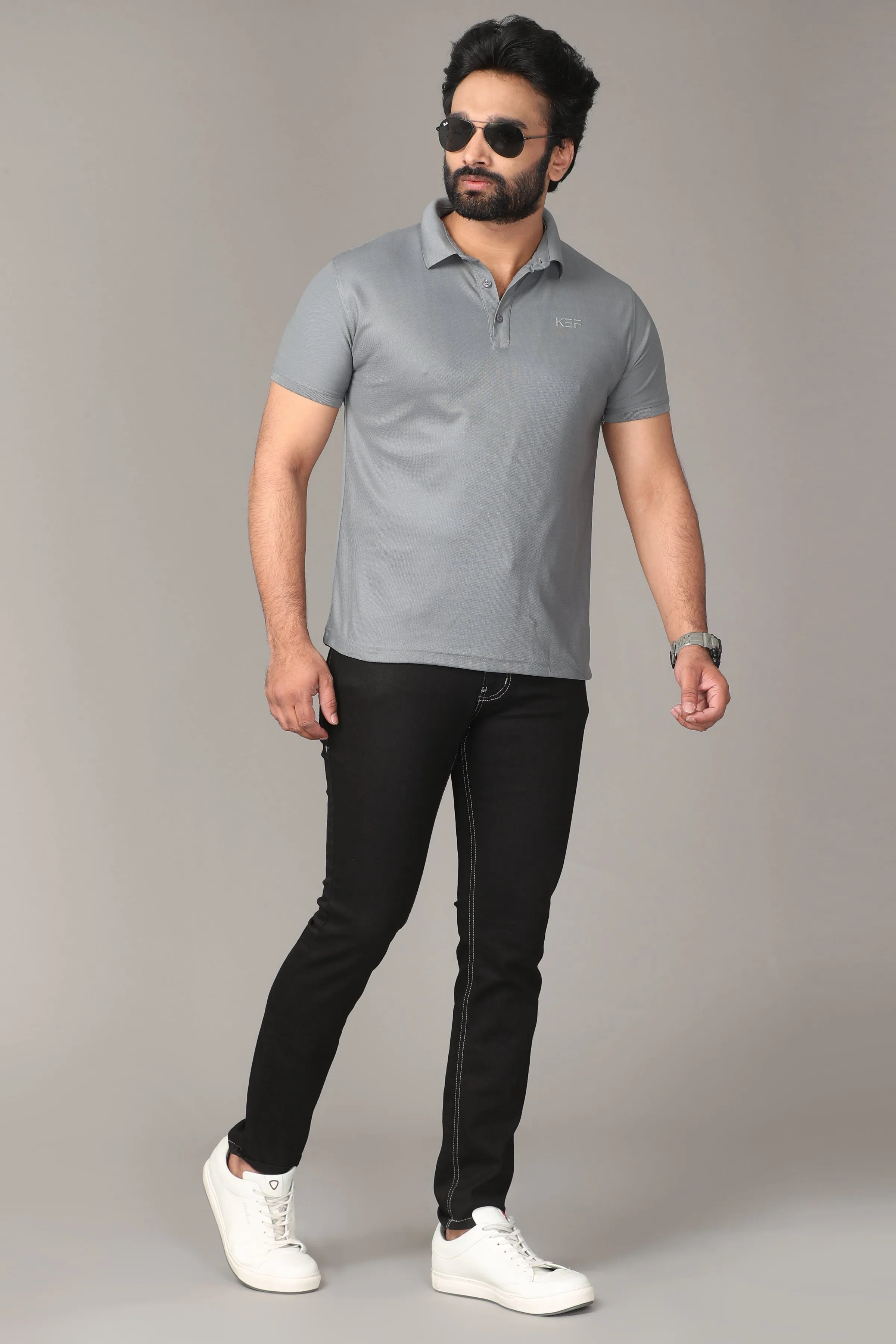 Stone Grey Polo Shirt