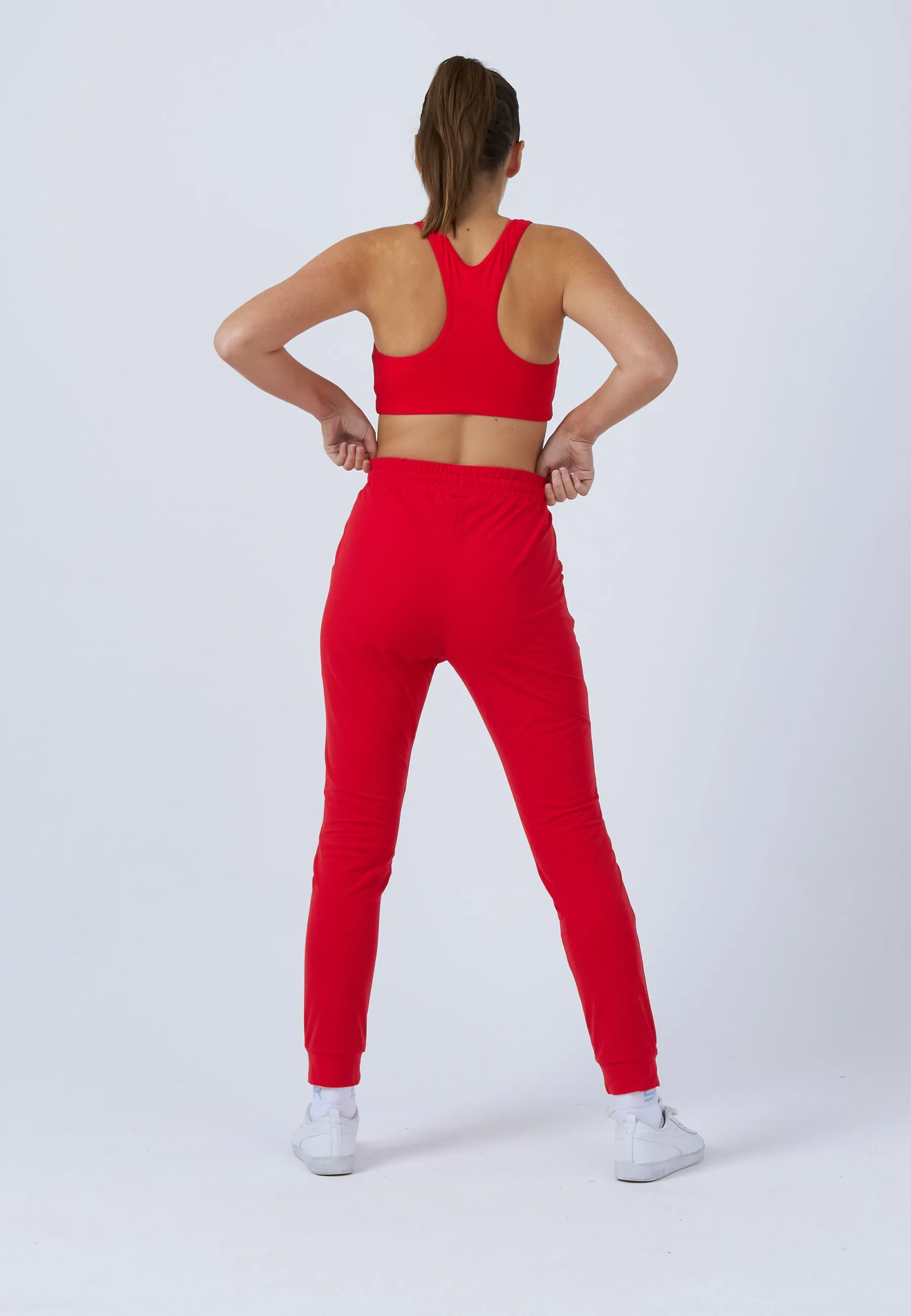 Tennis Jogger Tracksuit Pants, red