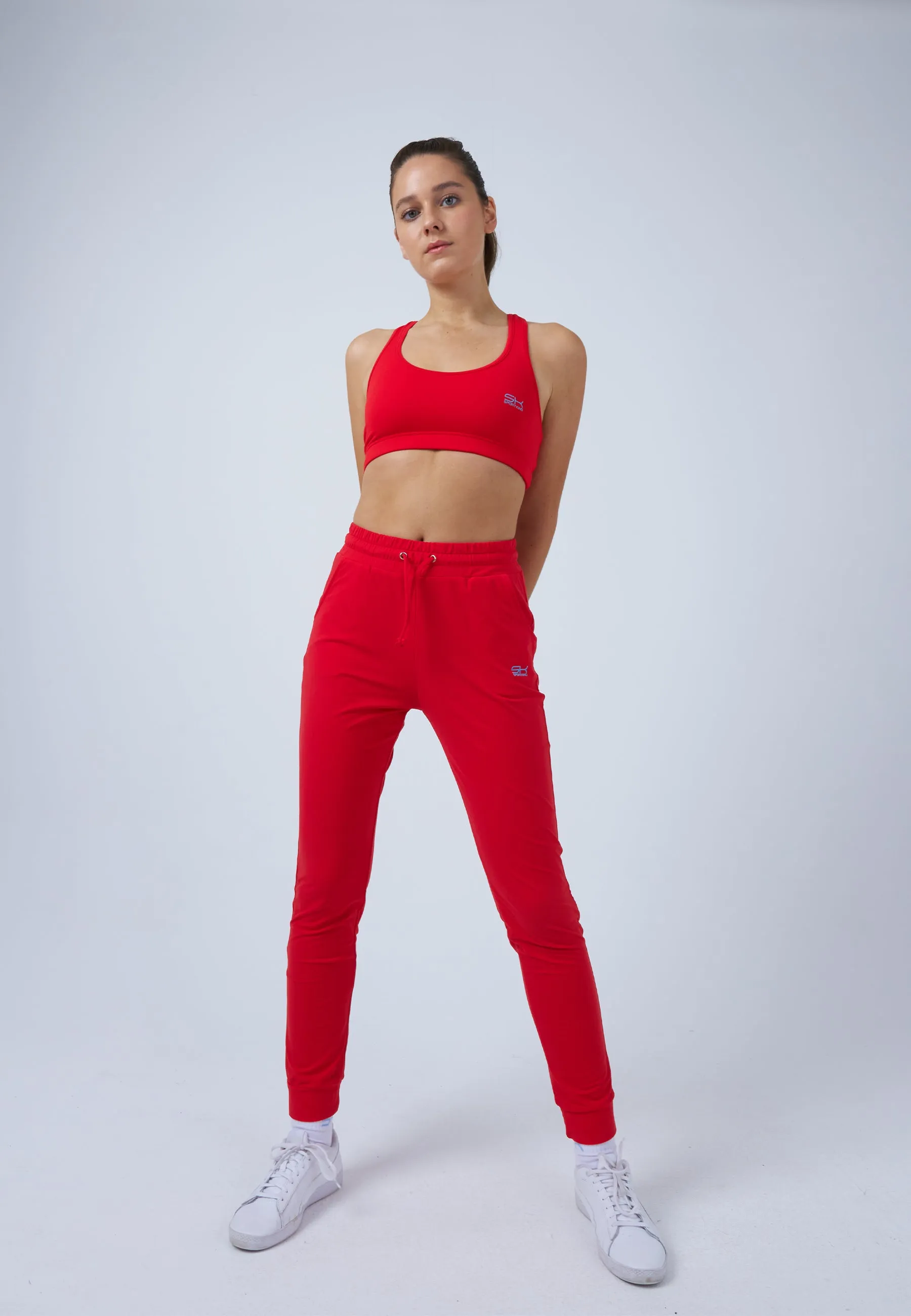 Tennis Jogger Tracksuit Pants, red