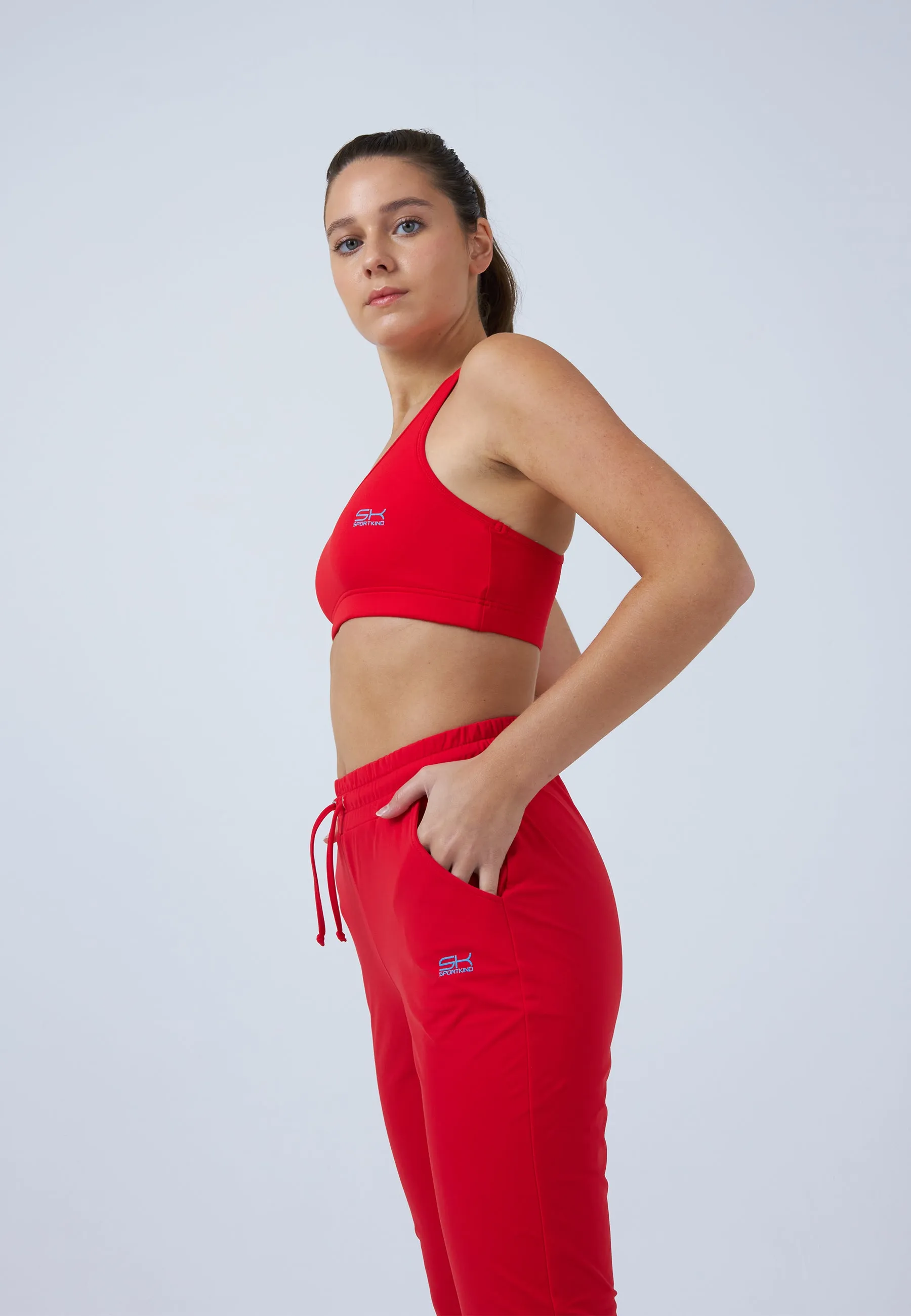 Tennis Jogger Tracksuit Pants, red