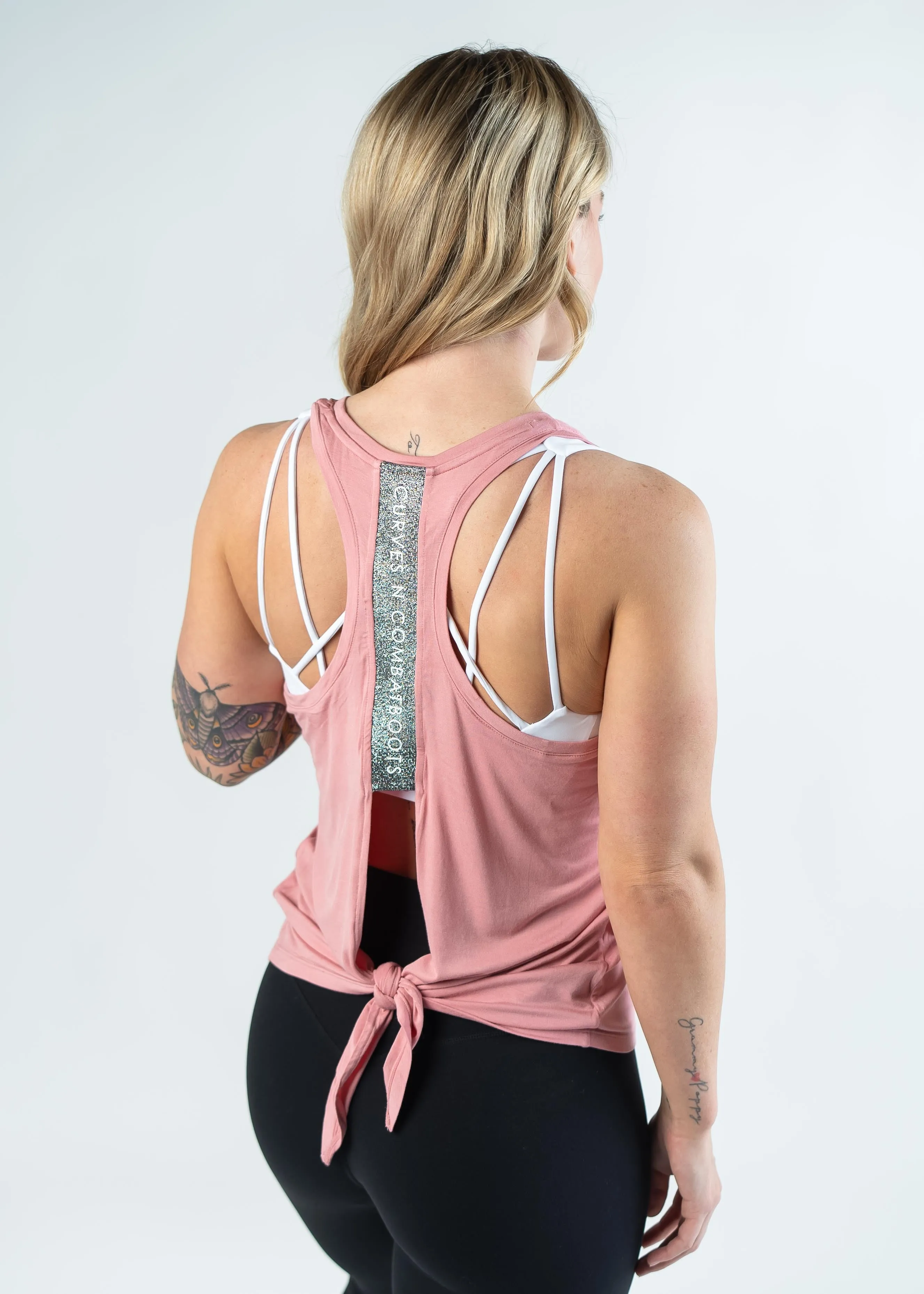 Tie Back Tank Top | Pink