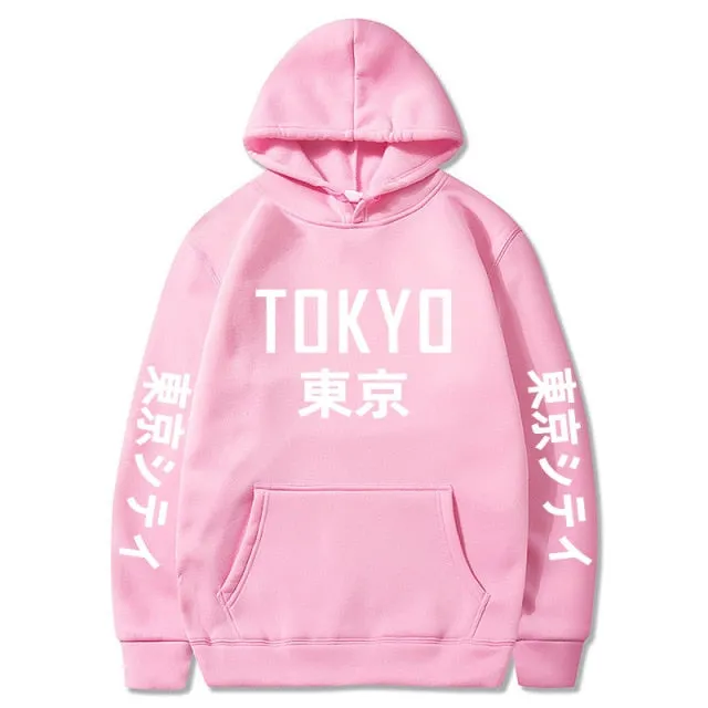 Tokyo Printing Casual Hoodie