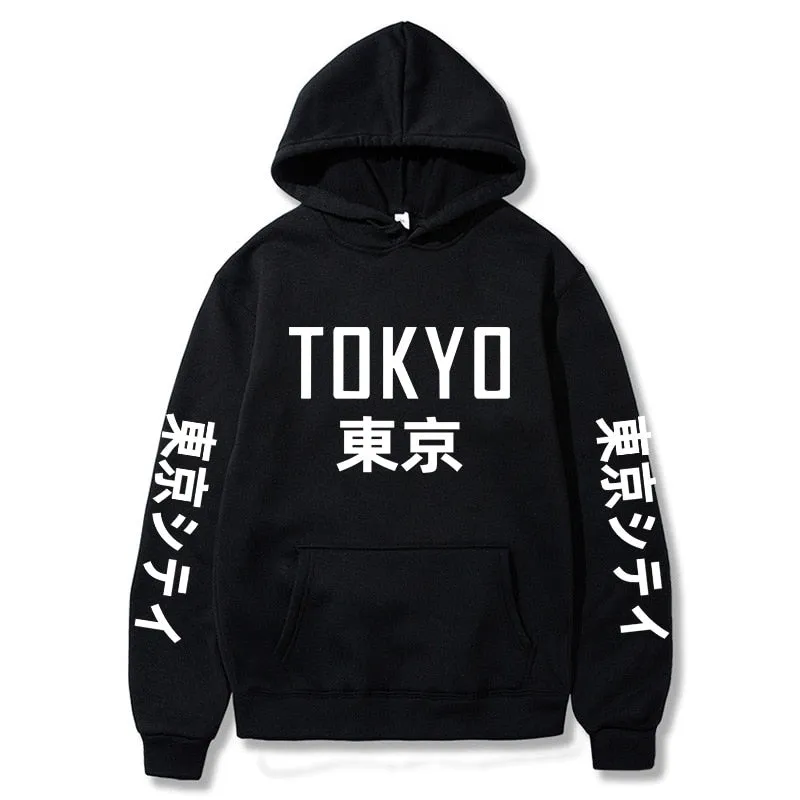 Tokyo Printing Casual Hoodie