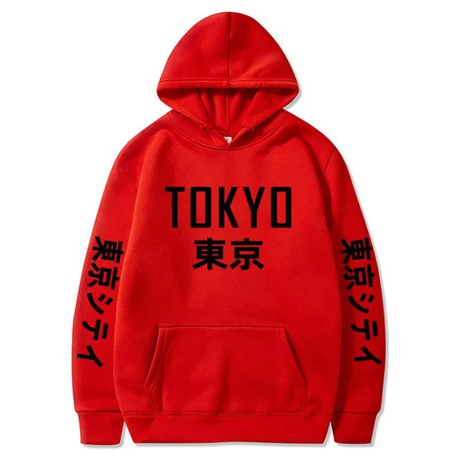 Tokyo Printing Casual Hoodie