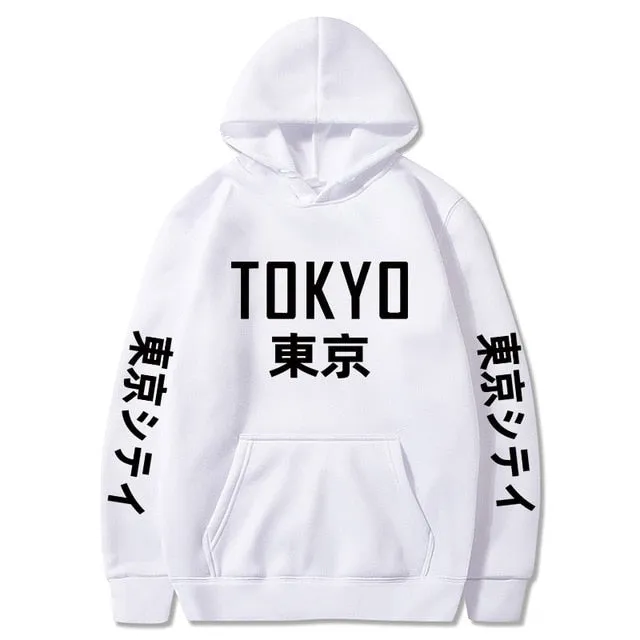 Tokyo Printing Casual Hoodie