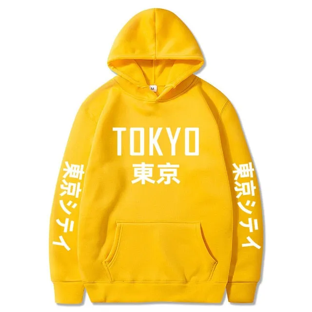 Tokyo Printing Casual Hoodie