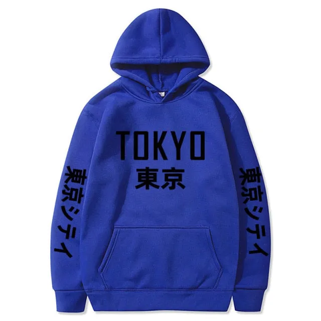 Tokyo Printing Casual Hoodie