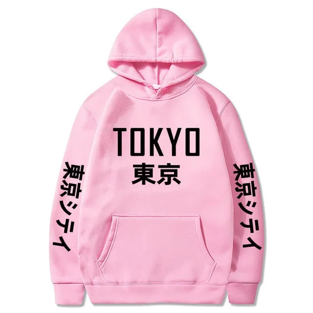 Tokyo Printing Casual Hoodie