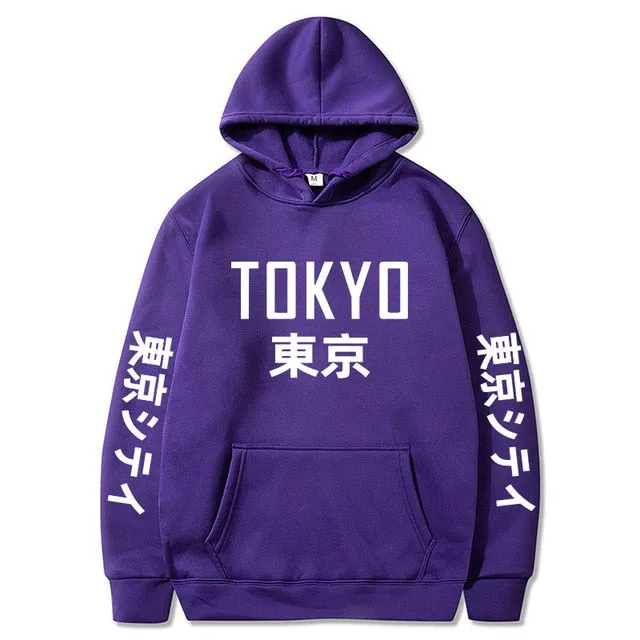 Tokyo Printing Casual Hoodie