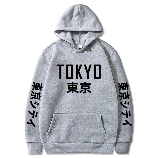 Tokyo Printing Casual Hoodie