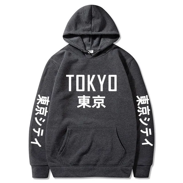 Tokyo Printing Casual Hoodie