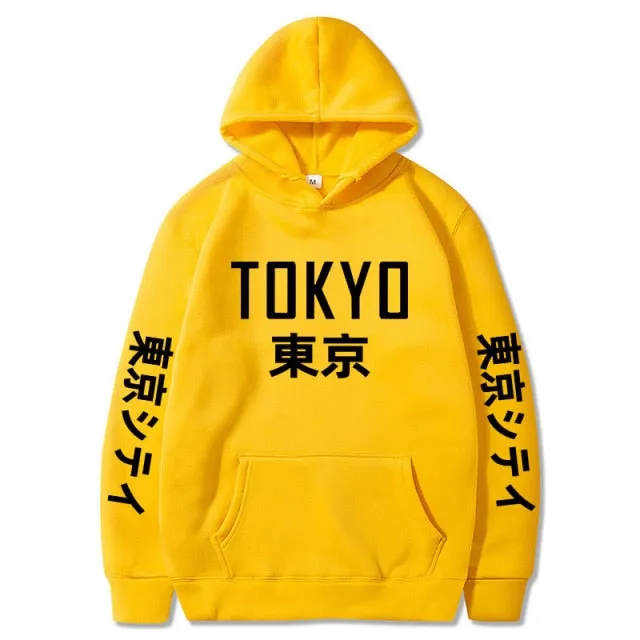 Tokyo Printing Casual Hoodie