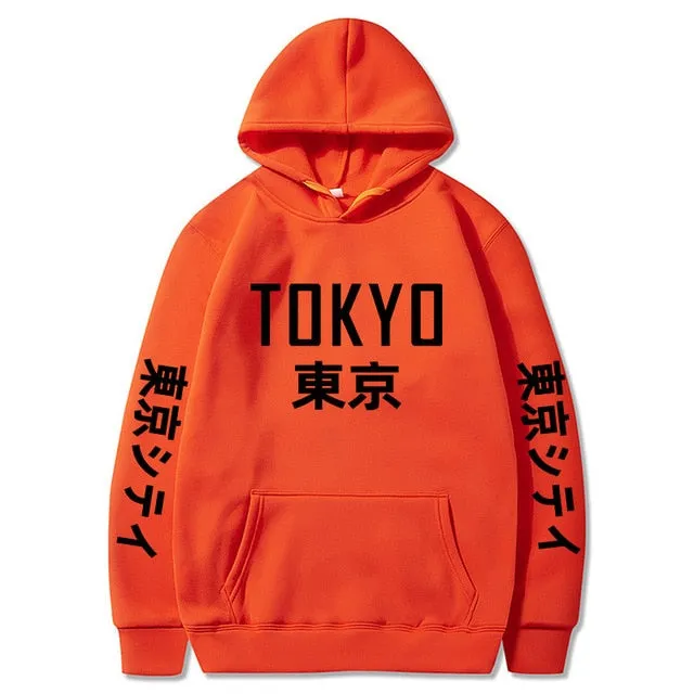 Tokyo Printing Casual Hoodie