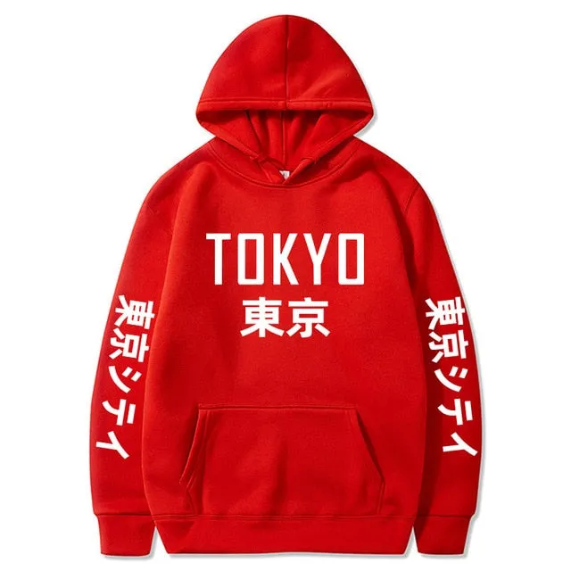 Tokyo Printing Casual Hoodie