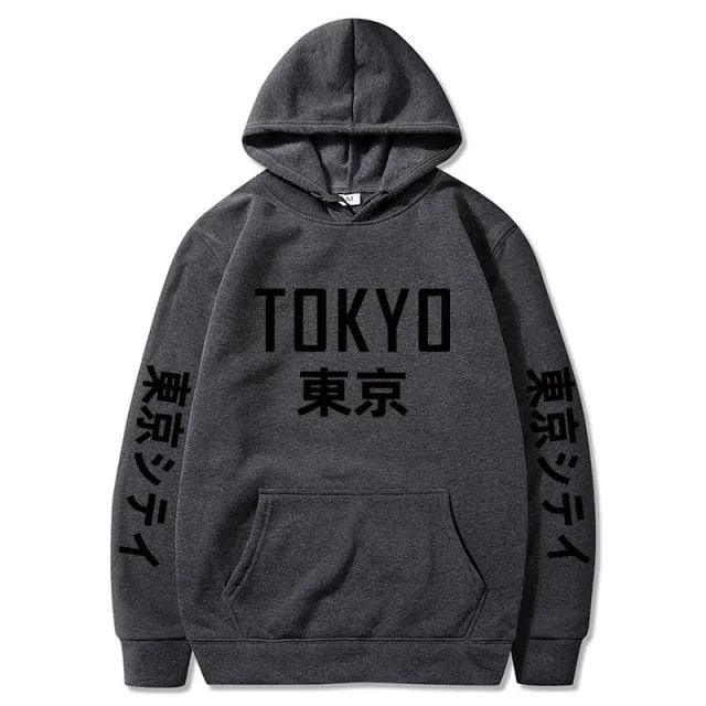 Tokyo Printing Casual Hoodie