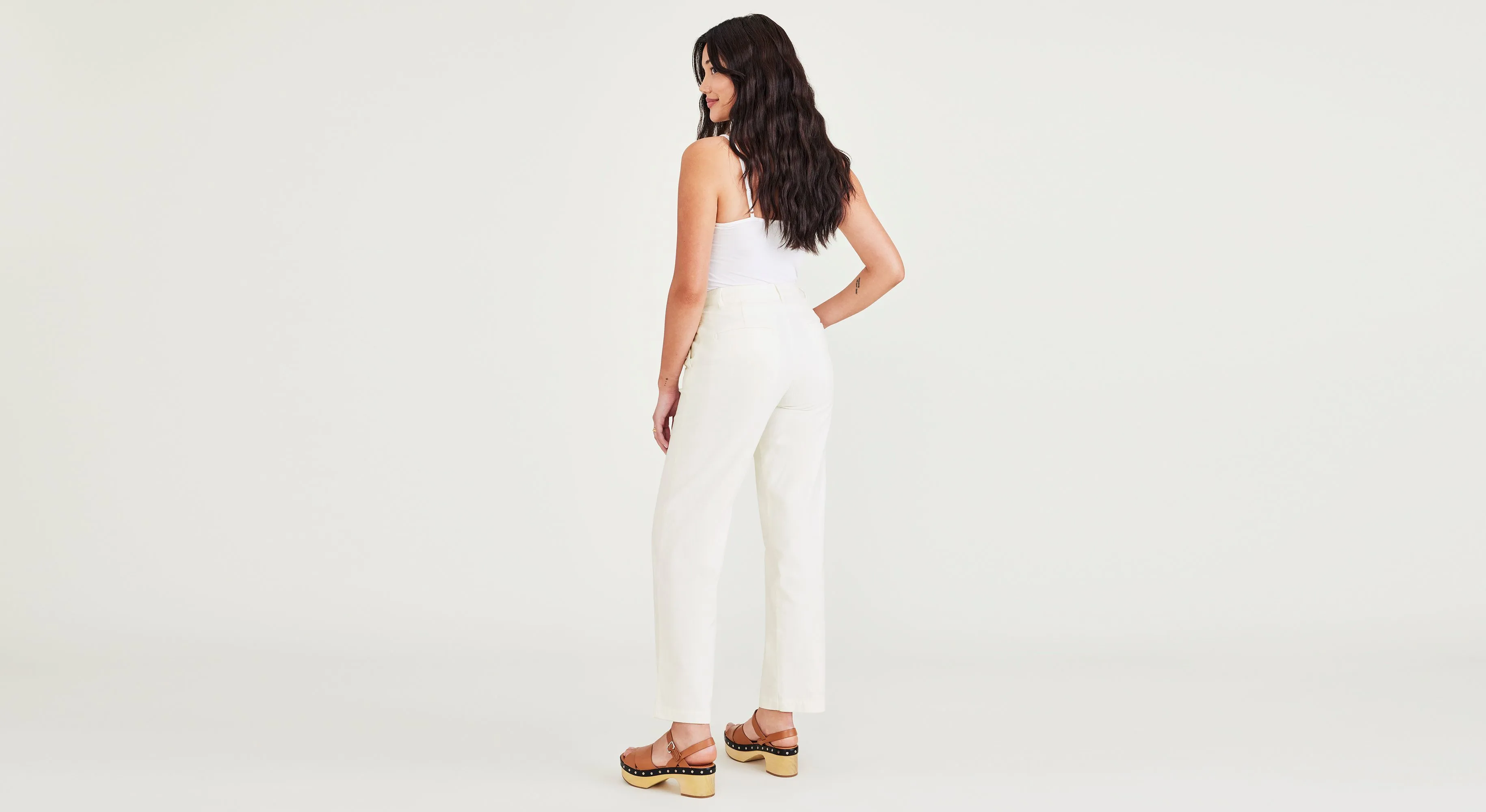 Women's High Waisted Straight Fit Original Khaki Pants