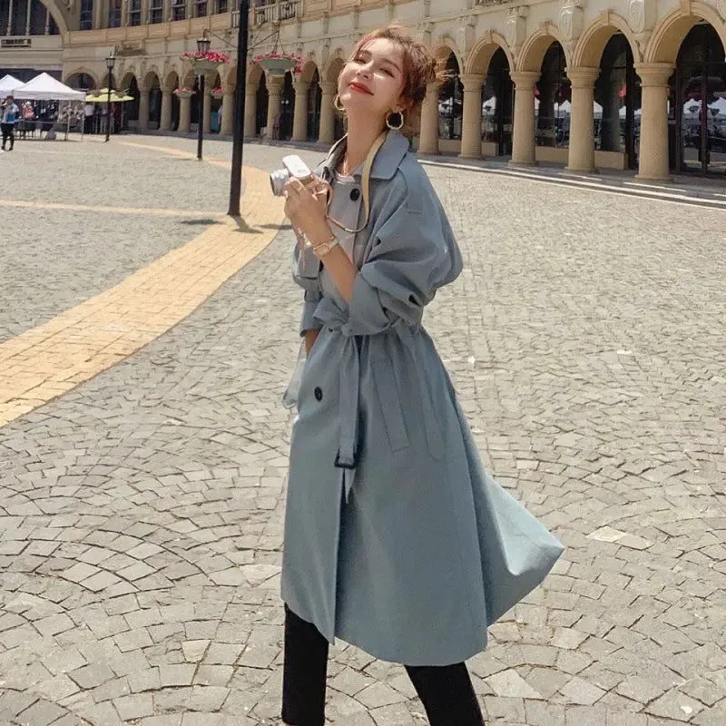 Women's Mid-length Loose Trench coat Jacket