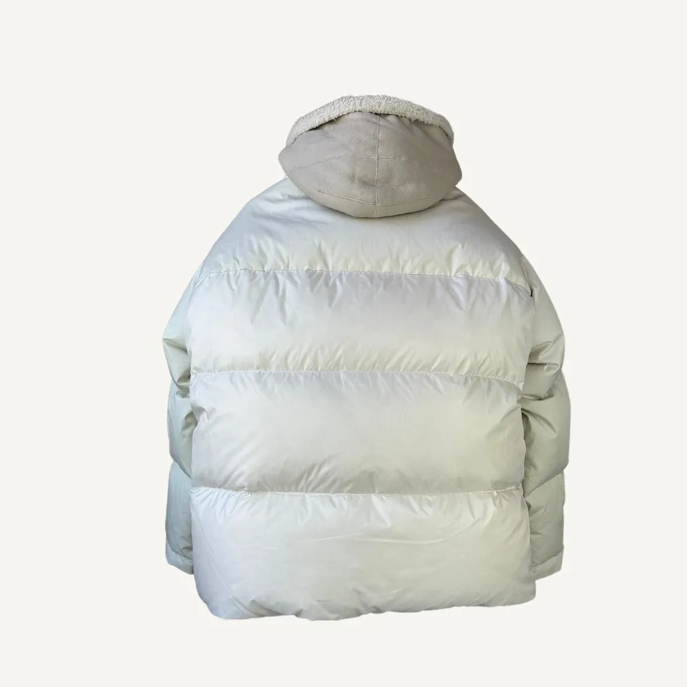 Yves Salomon Shearling Down Jacket - Fog